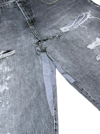 00s C'est Toi Loose Straight Distressed Denim Pants