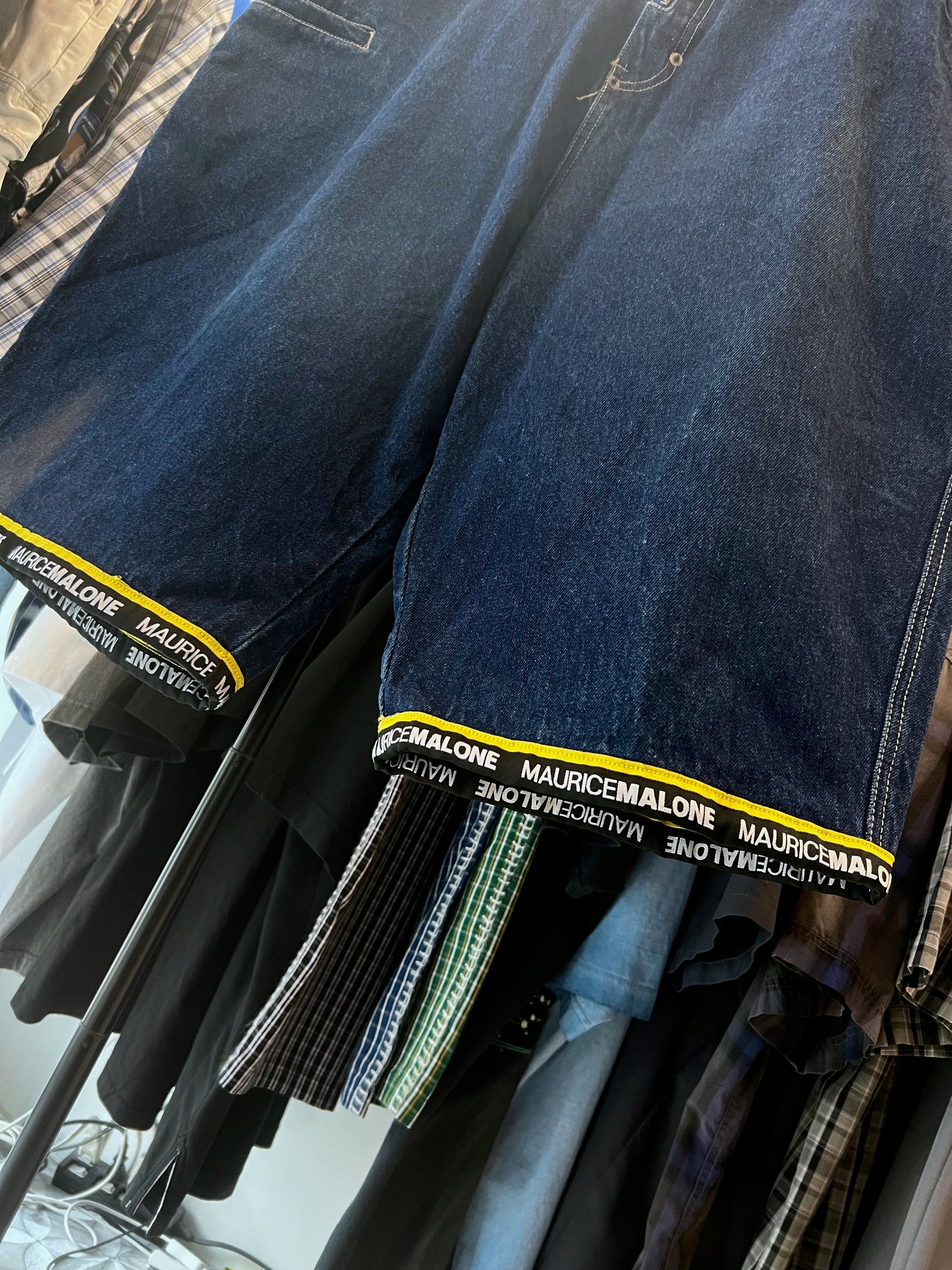 Maurice Malone Wide Denim Shorts