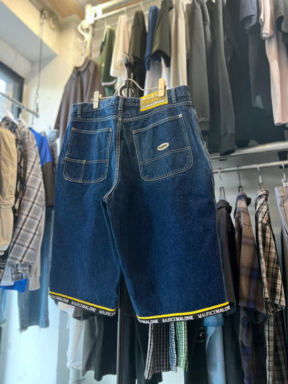 Maurice Malone Wide Denim Shorts
