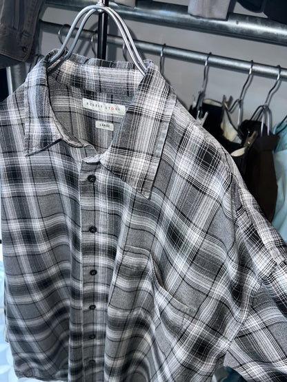 Robert Stock Rayon mix Plaid Shirt