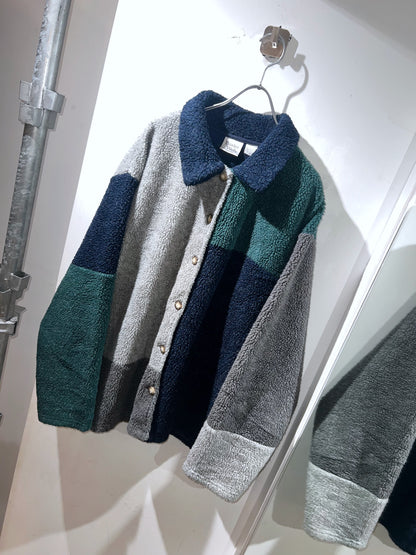 Vintage Boa Colorblock Jacket