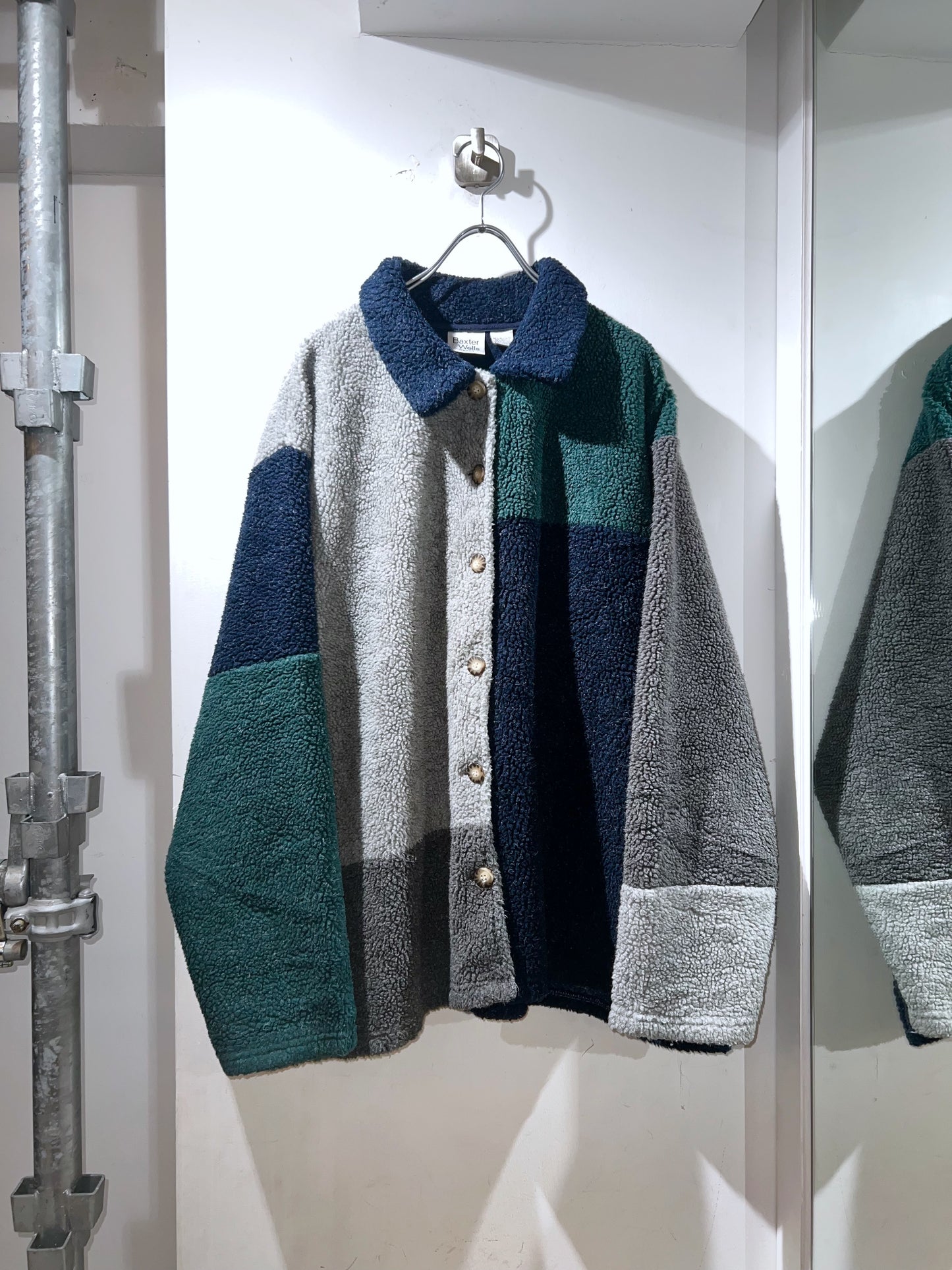 Vintage Boa Colorblock Jacket