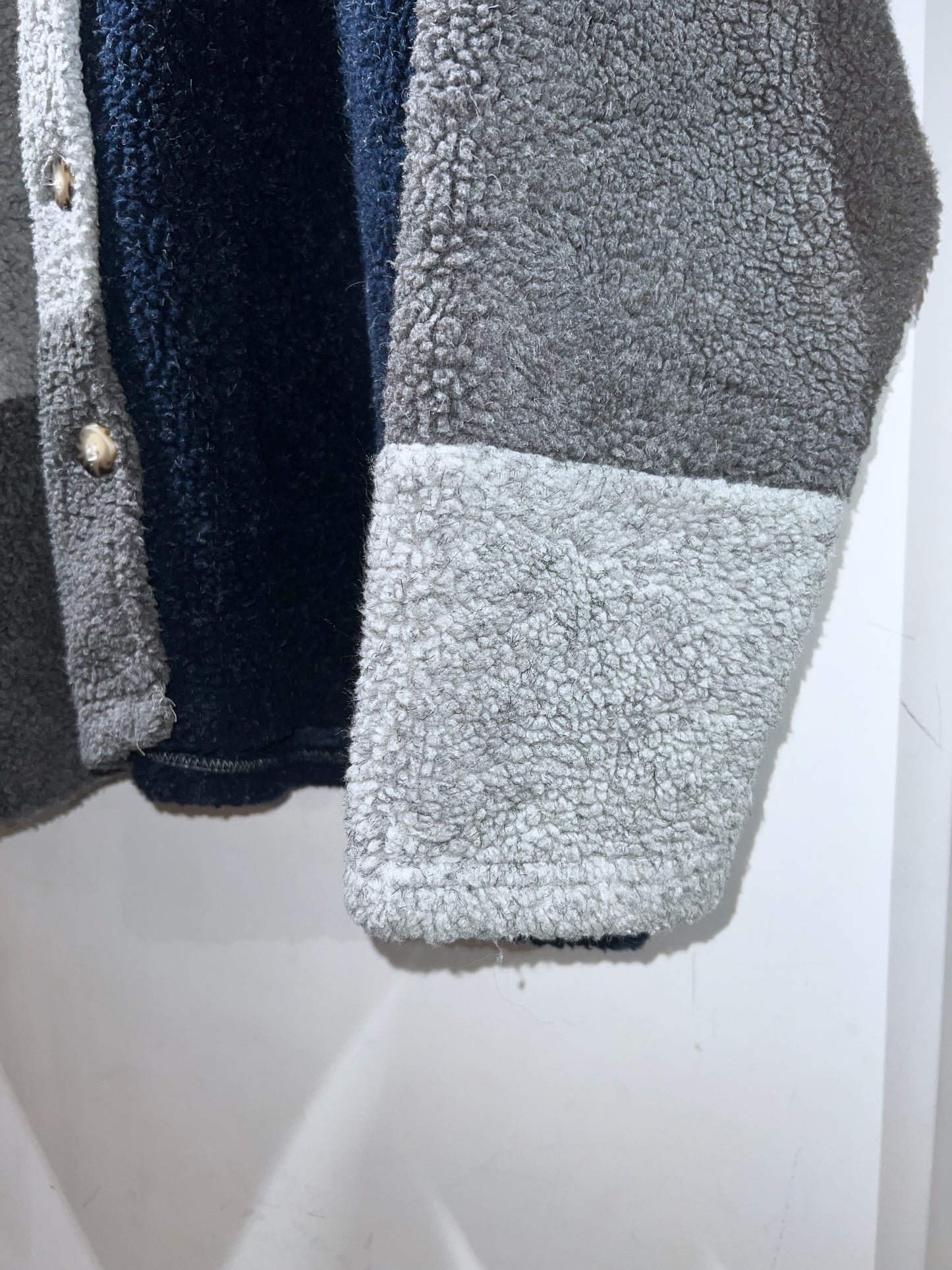 Vintage Boa Colorblock Jacket