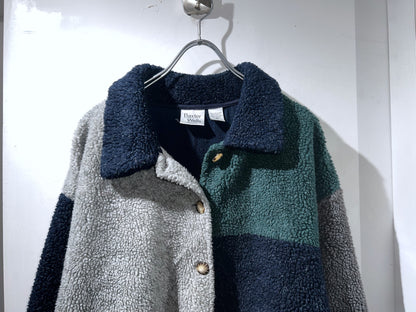 Vintage Boa Colorblock Jacket