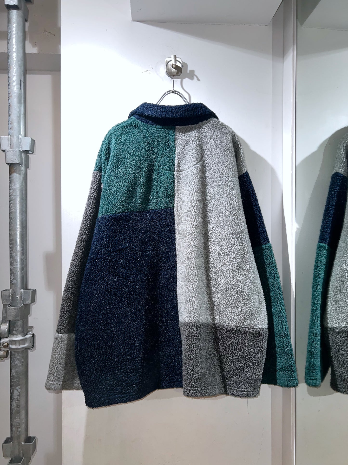 Vintage Boa Colorblock Jacket