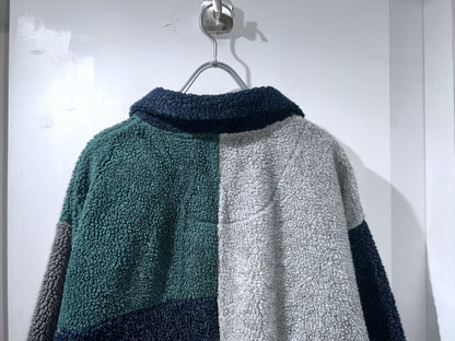 Vintage Boa Colorblock Jacket