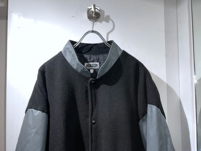 Vintage Melton Leather Anthem Jacket