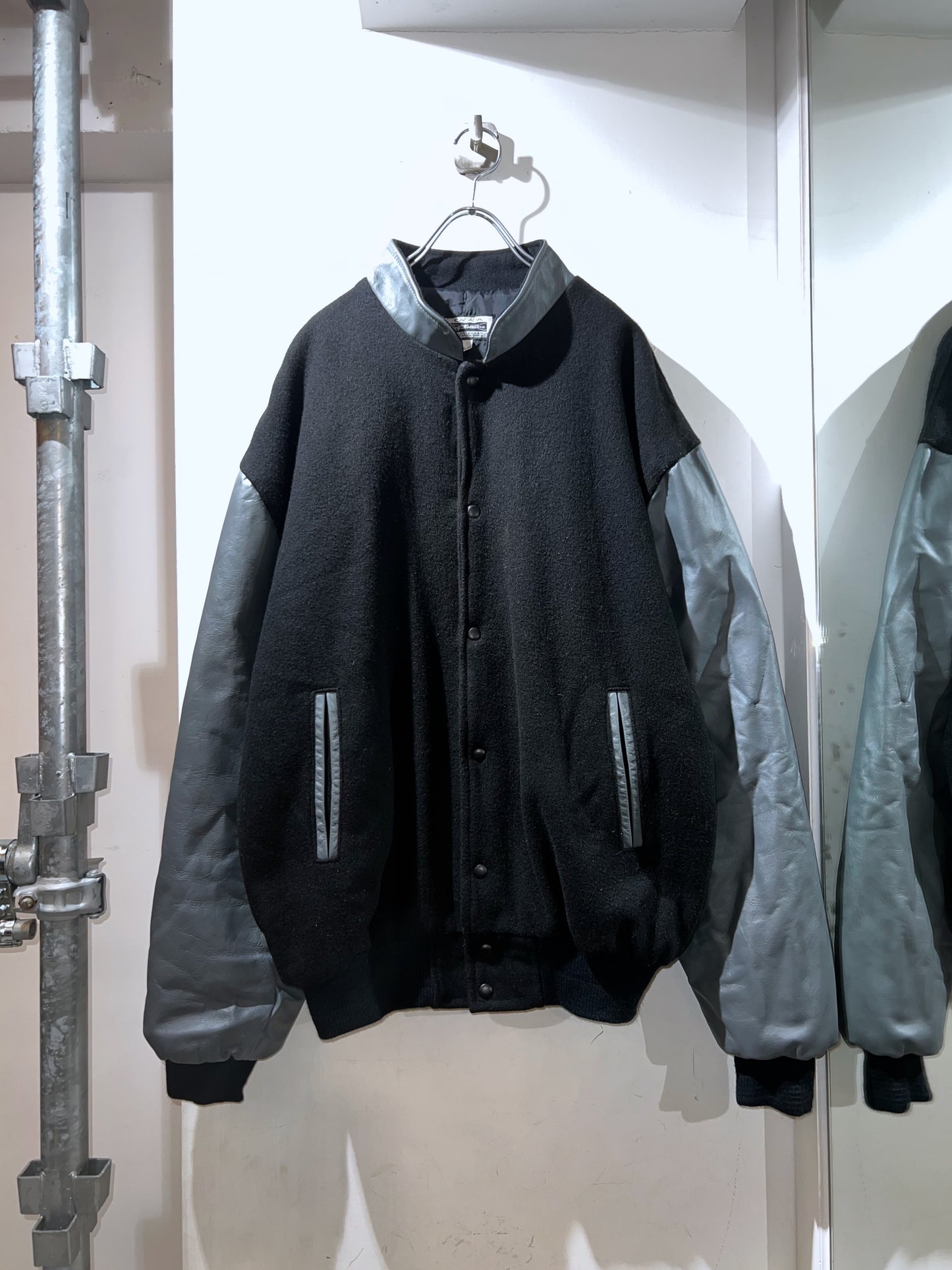 Vintage Melton Leather Anthem Jacket