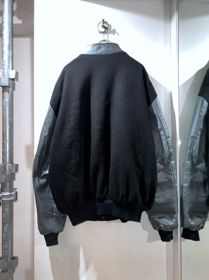 Vintage Melton Leather Anthem Jacket