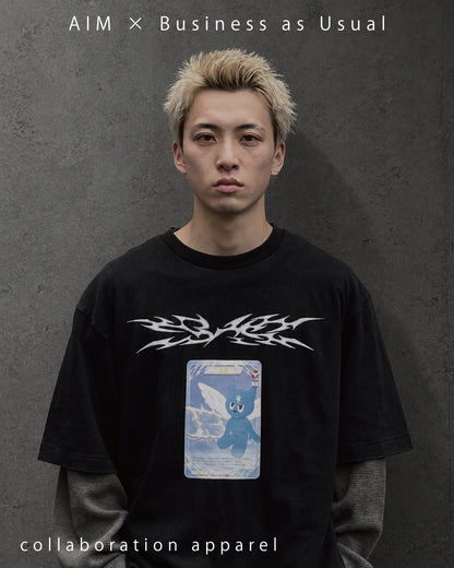AIM × BAU Trading Card Graphic T-shirt
