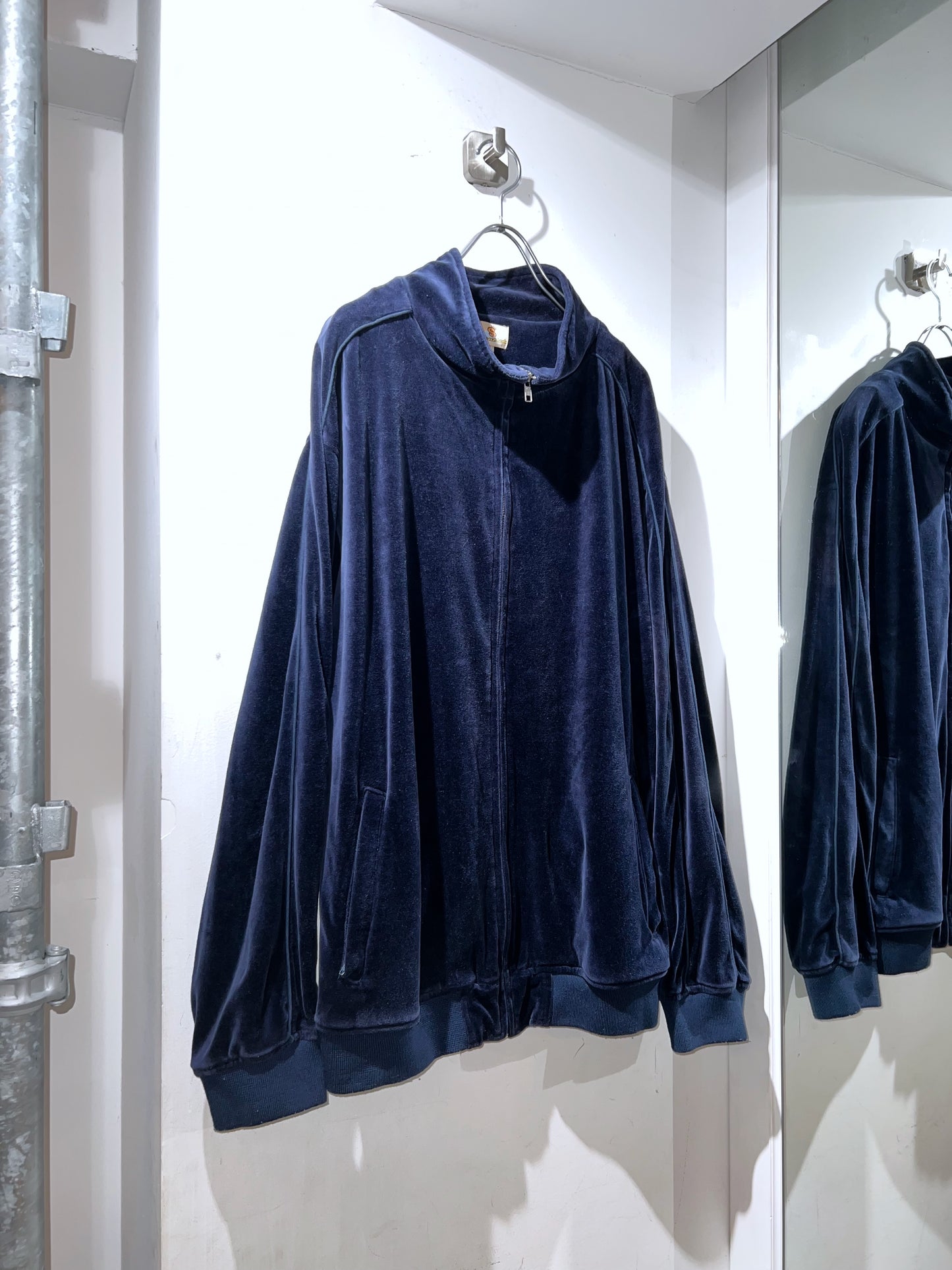 00's Oversized Velour Track Jacket