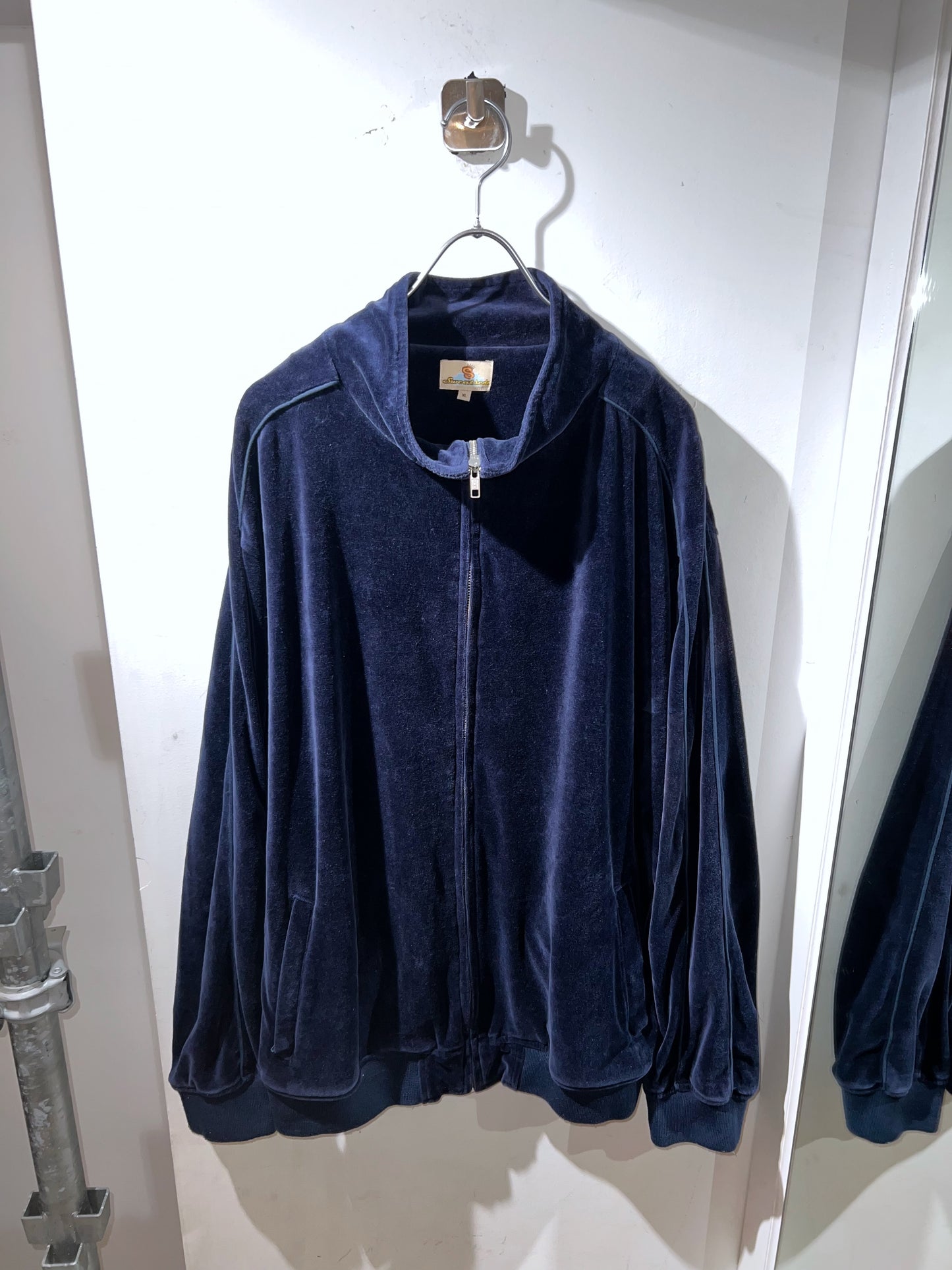 00's Oversized Velour Track Jacket