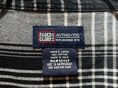 FADED GLORY Cotton Plaid Shirt