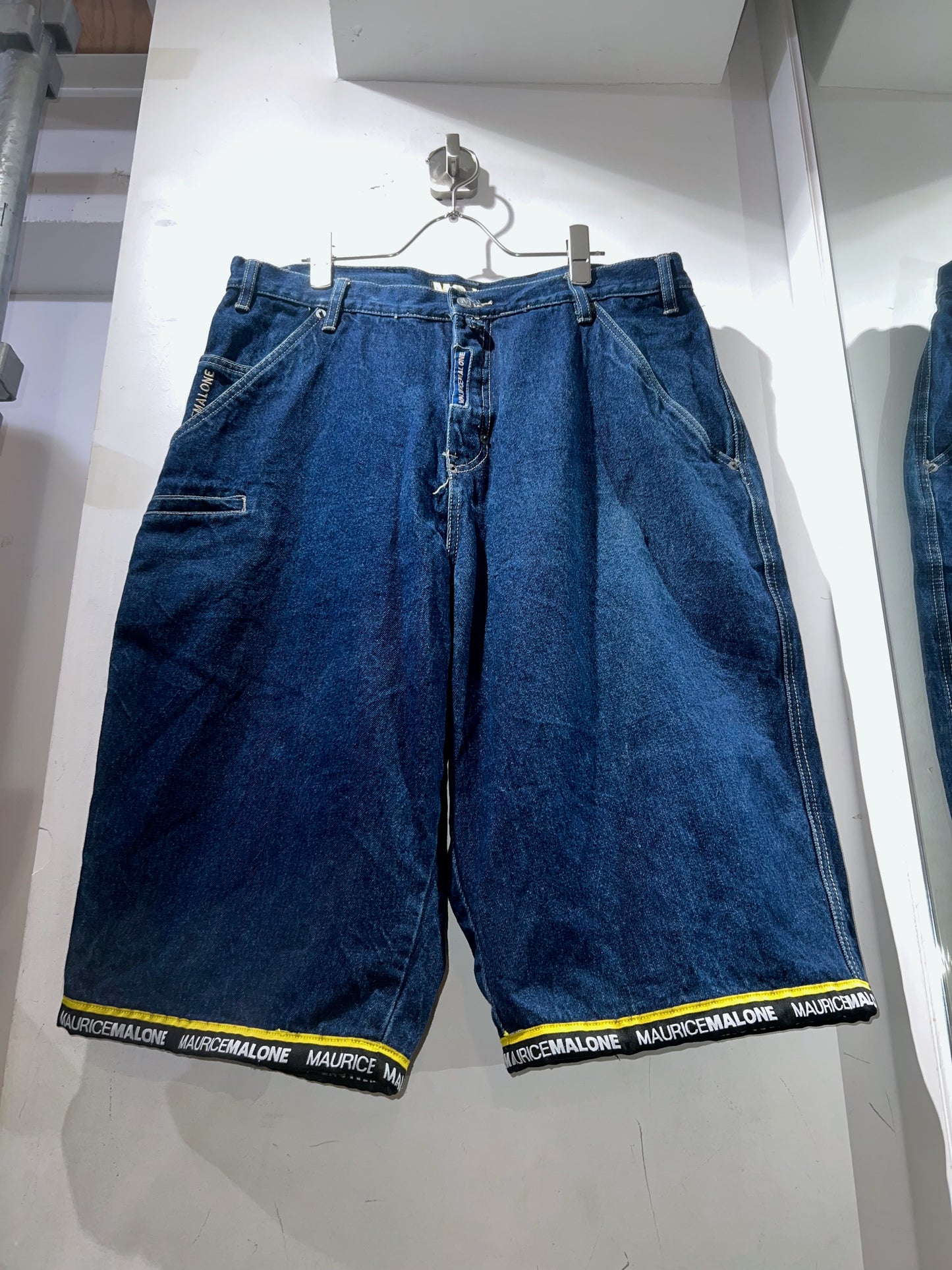 Maurice Malone Wide Denim Shorts