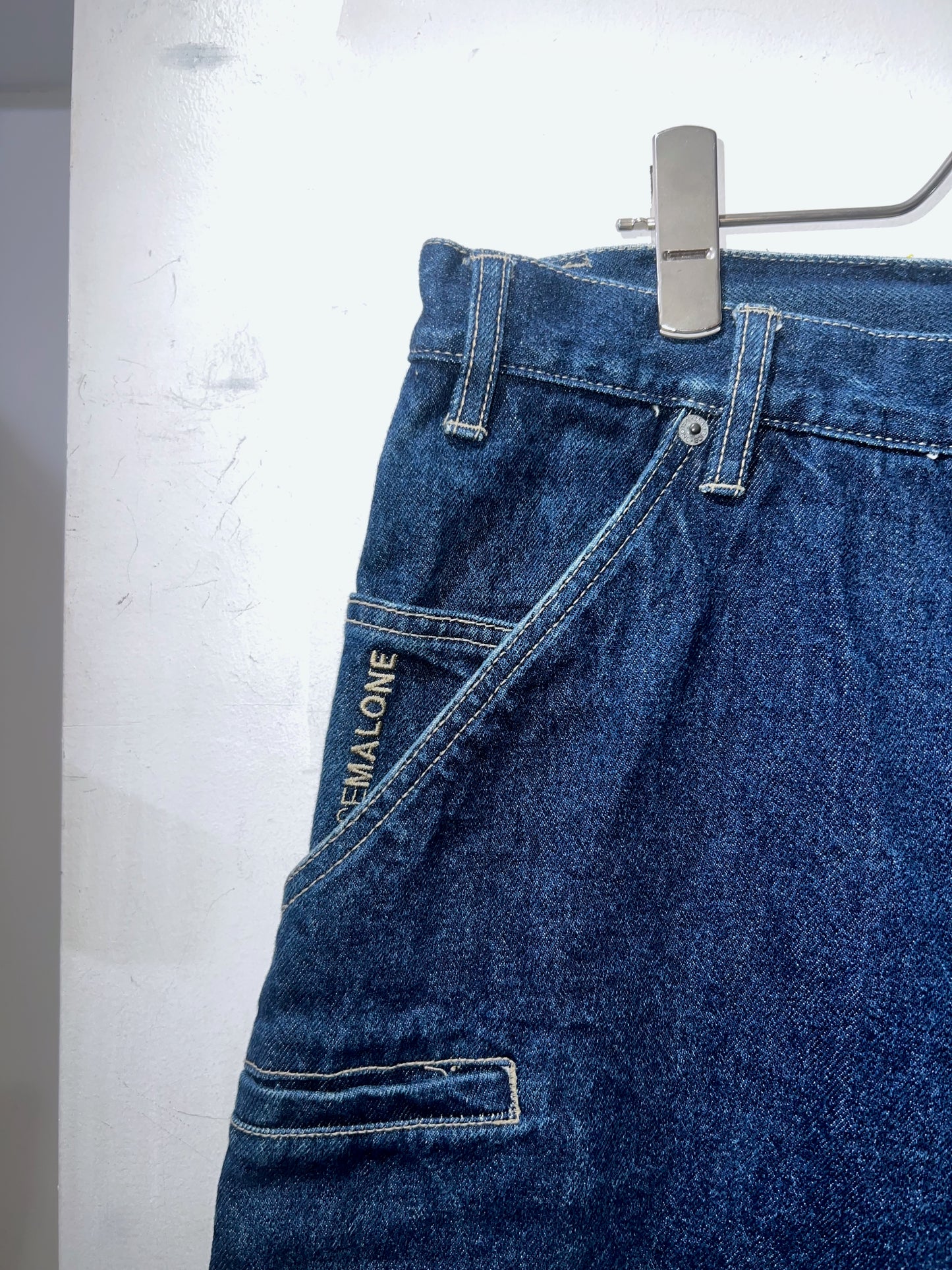 Maurice Malone Wide Denim Shorts