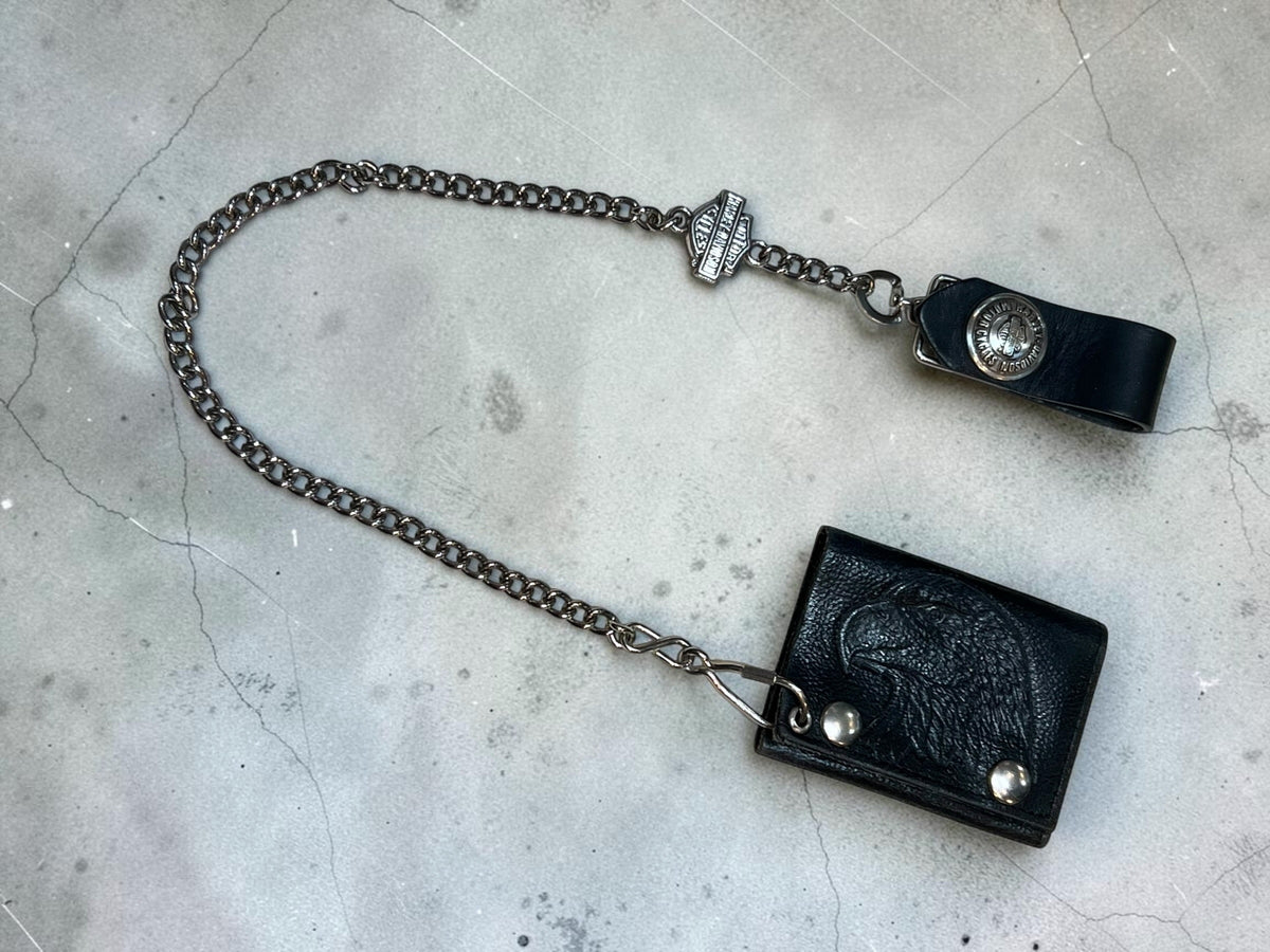 Harley Davidson Leather Chain Wallet