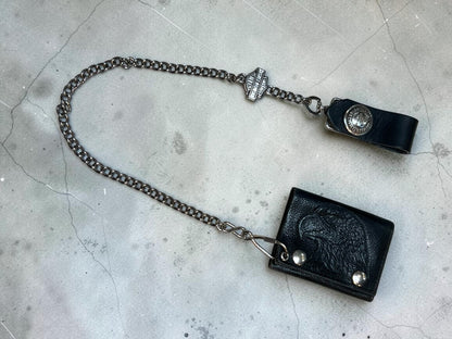 Harley Davidson Leather Chain Wallet