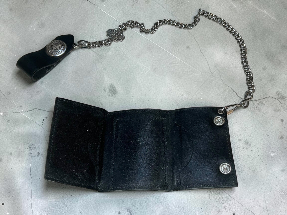 Harley Davidson Leather Chain Wallet