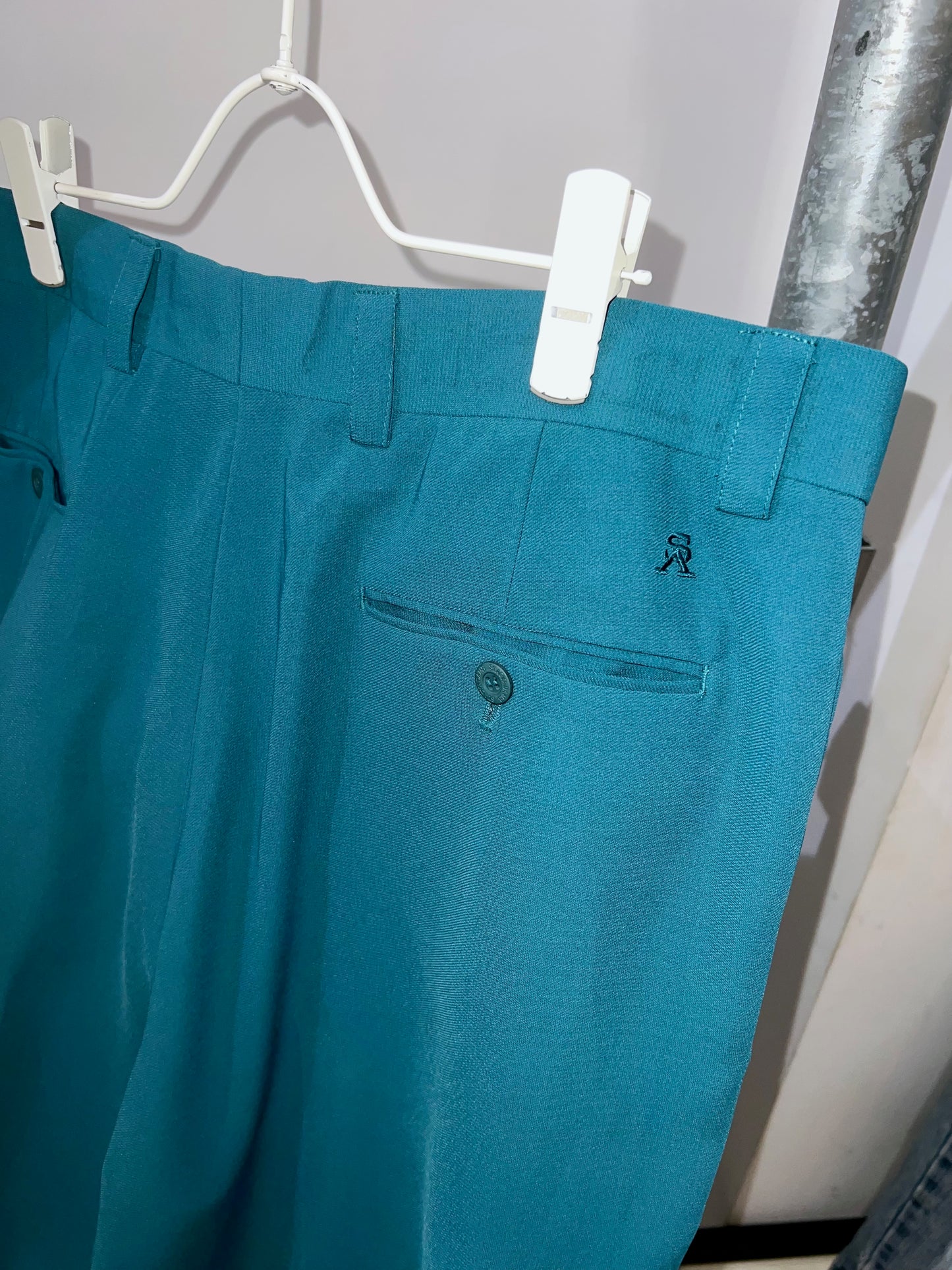 Sea Green Loose Slacks