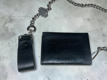 Harley Davidson Leather Chain Wallet