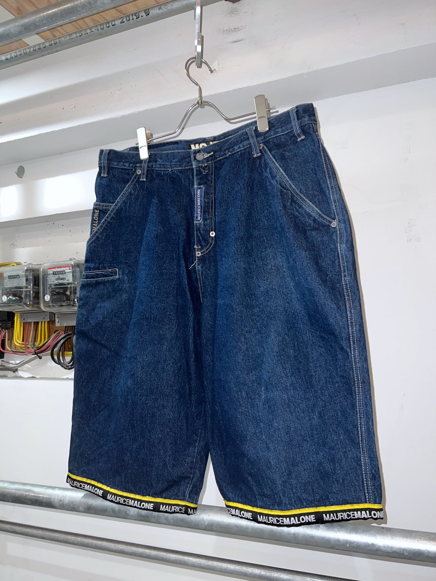 Maurice Malone Wide Denim Shorts