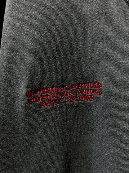 Old Sunfaded Black Embroidered Sweatshirt