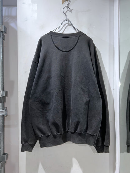Old Sunfaded Black Embroidered Sweatshirt