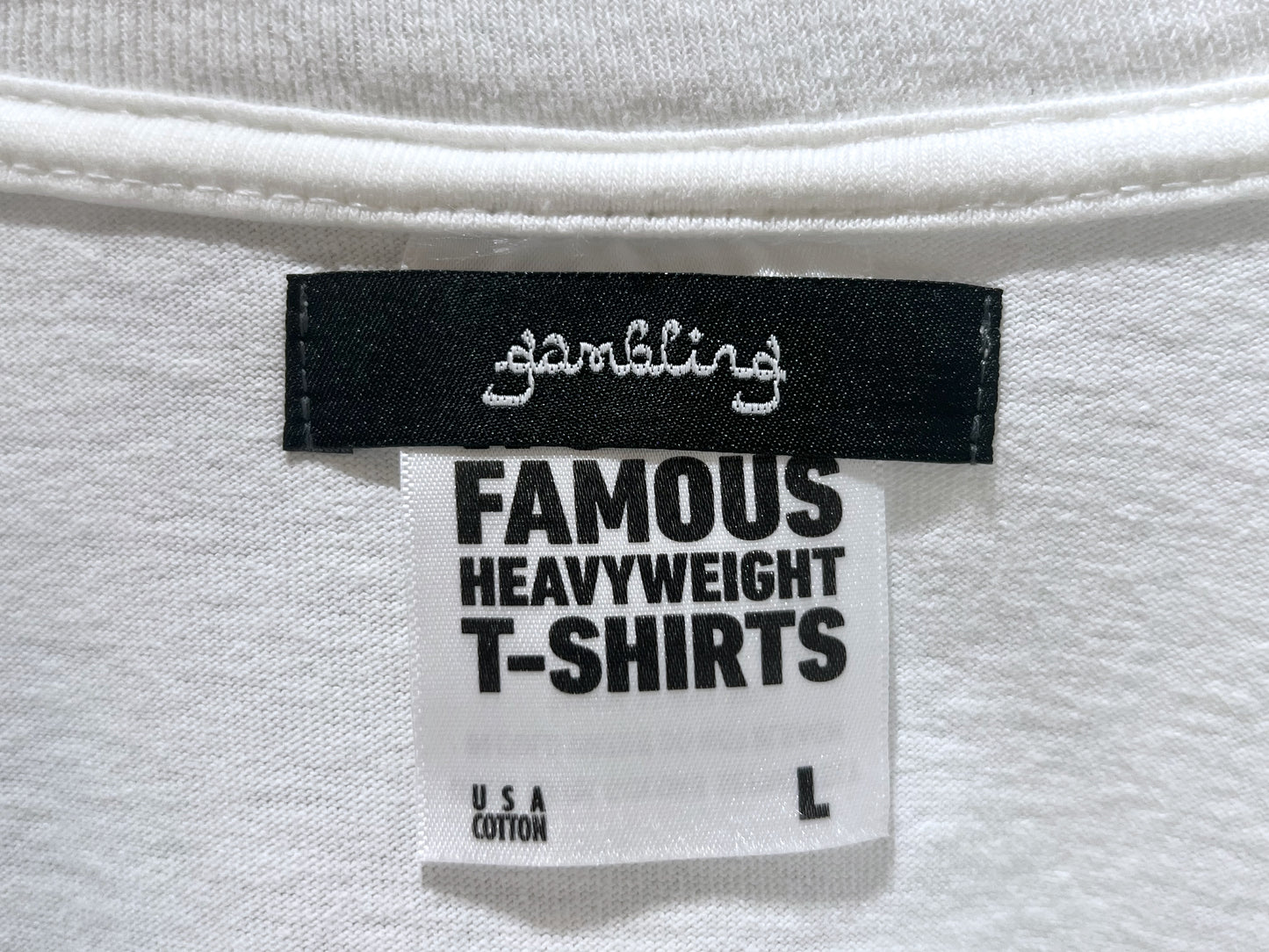 GAMBLING™︎ TEE WHT