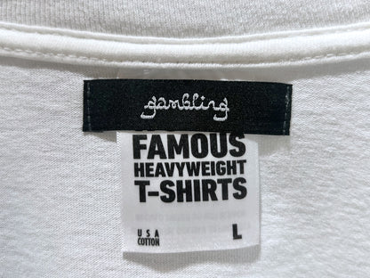 GAMBLING™︎ TEE WHT