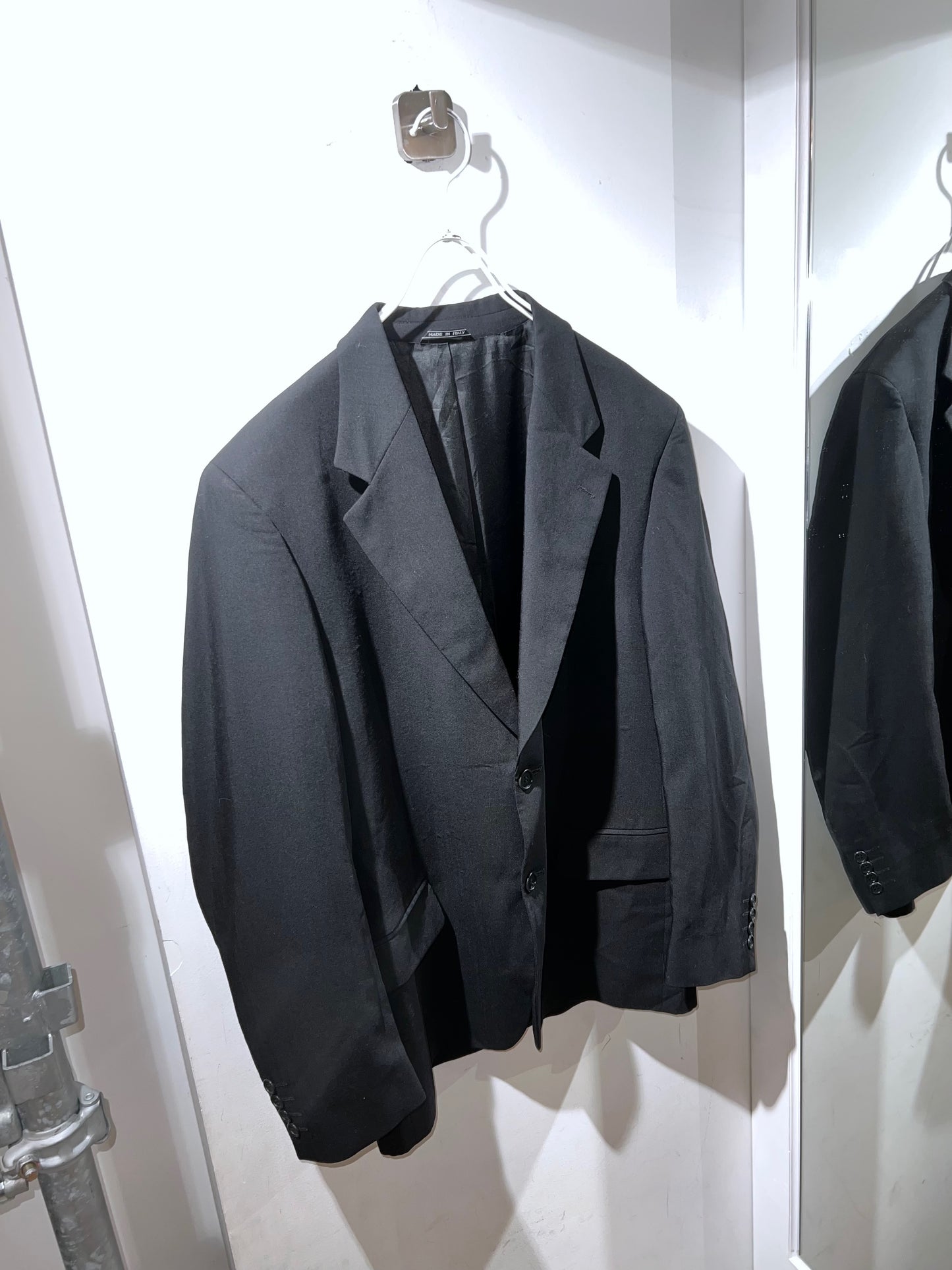Vintage Black Tailored Jacket Made in Italy