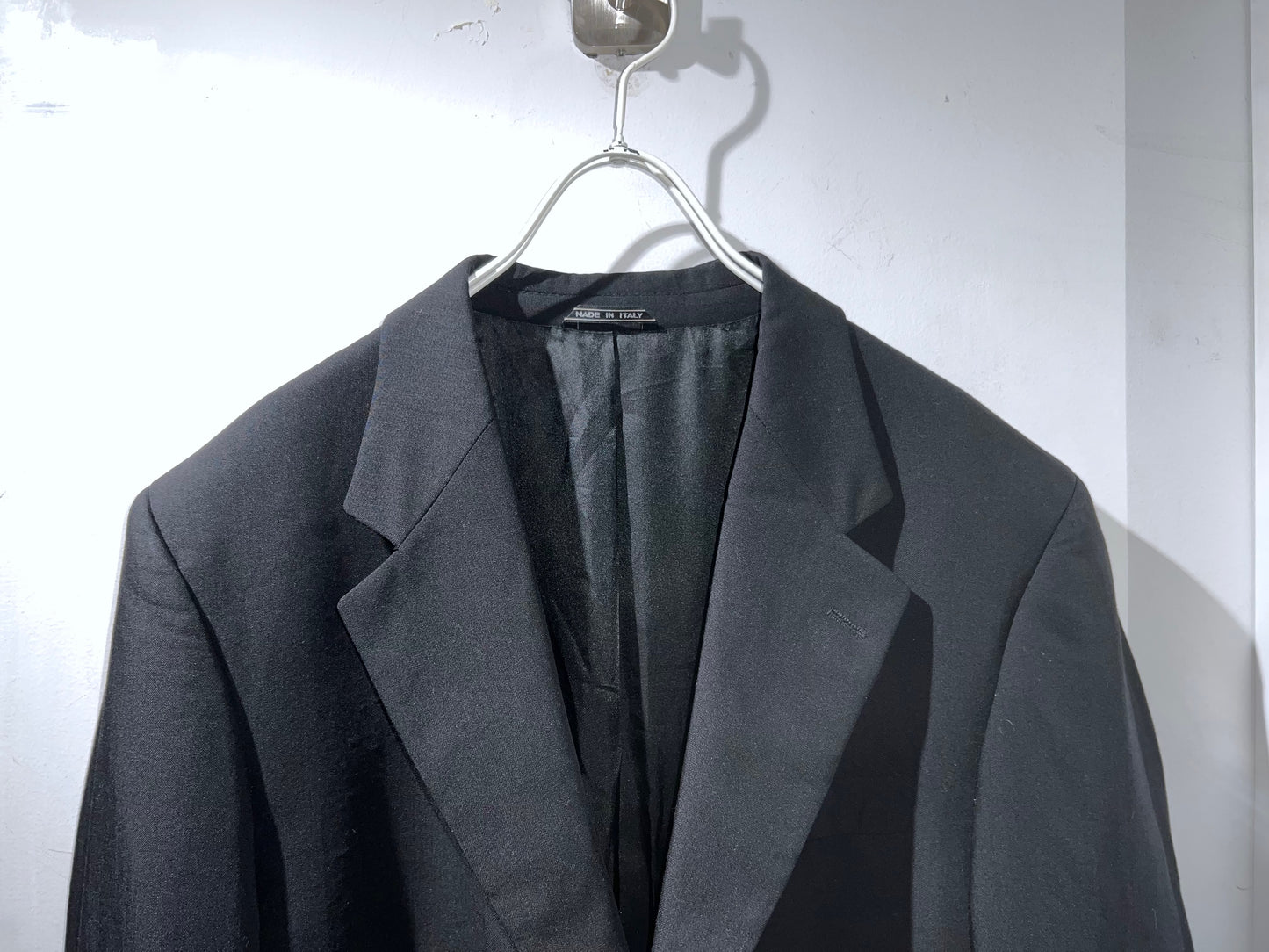 Vintage Black Tailored Jacket Made in Italy