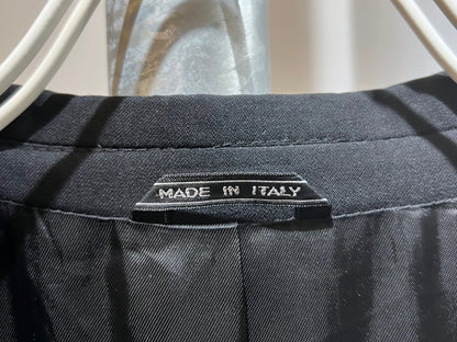 Vintage Black Tailored Jacket Made in Italy