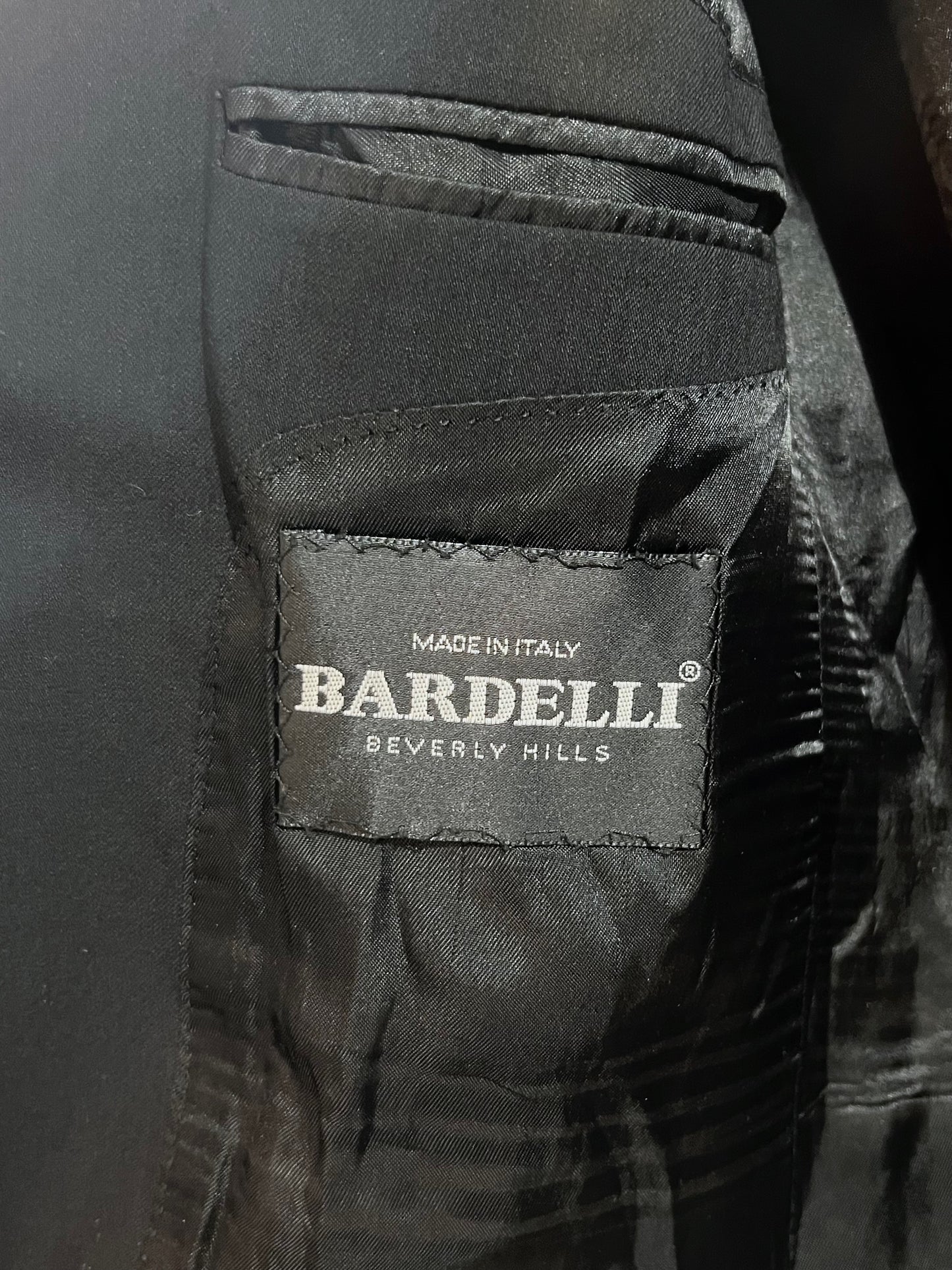 Vintage Black Tailored Jacket Made in Italy