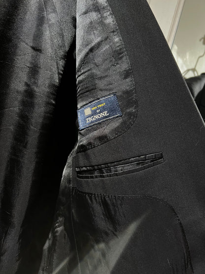 Vintage Black Tailored Jacket Made in Italy