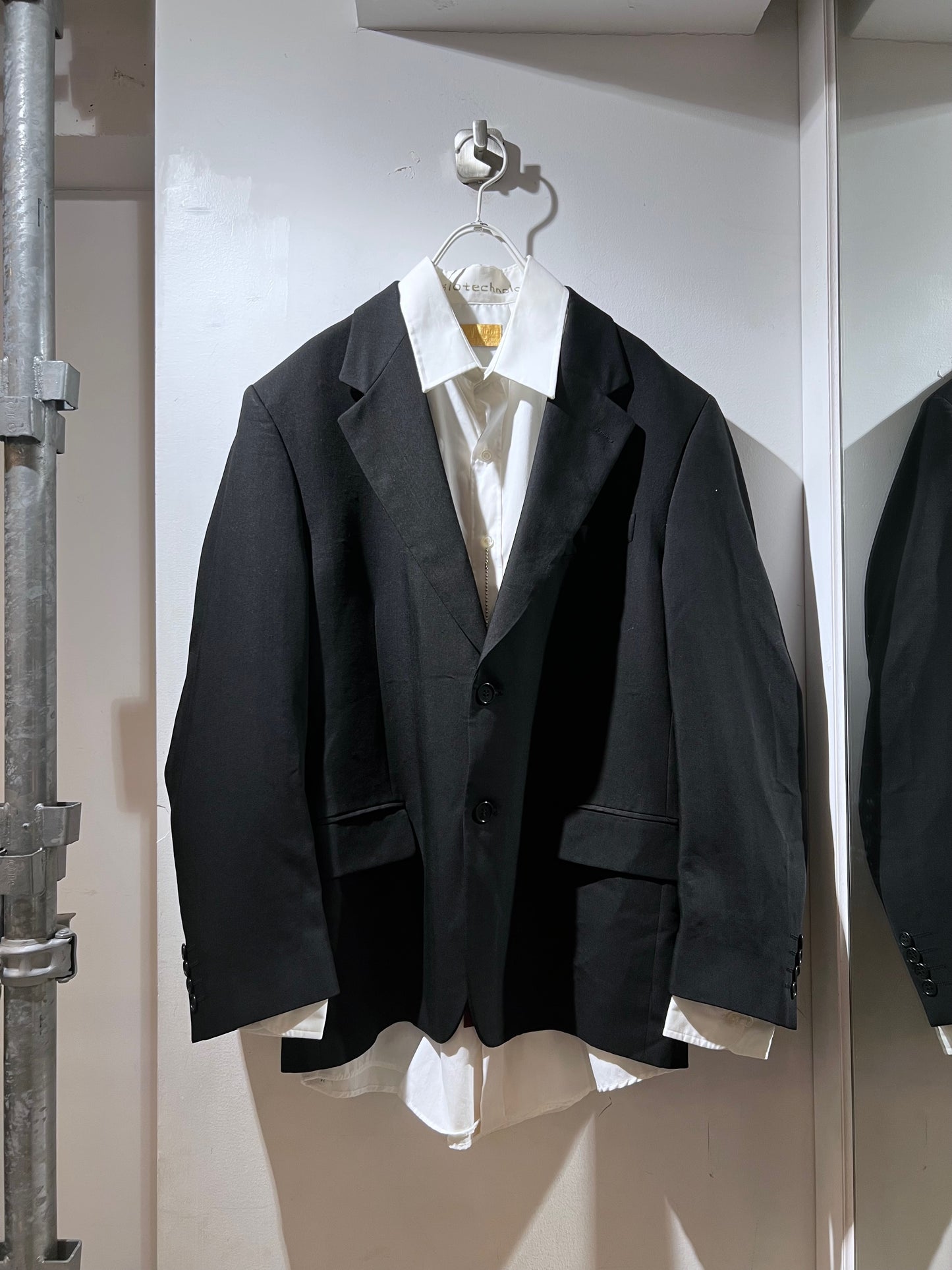 Vintage Black Tailored Jacket Made in Italy