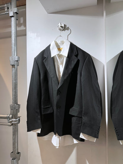 Vintage Black Tailored Jacket Made in Italy