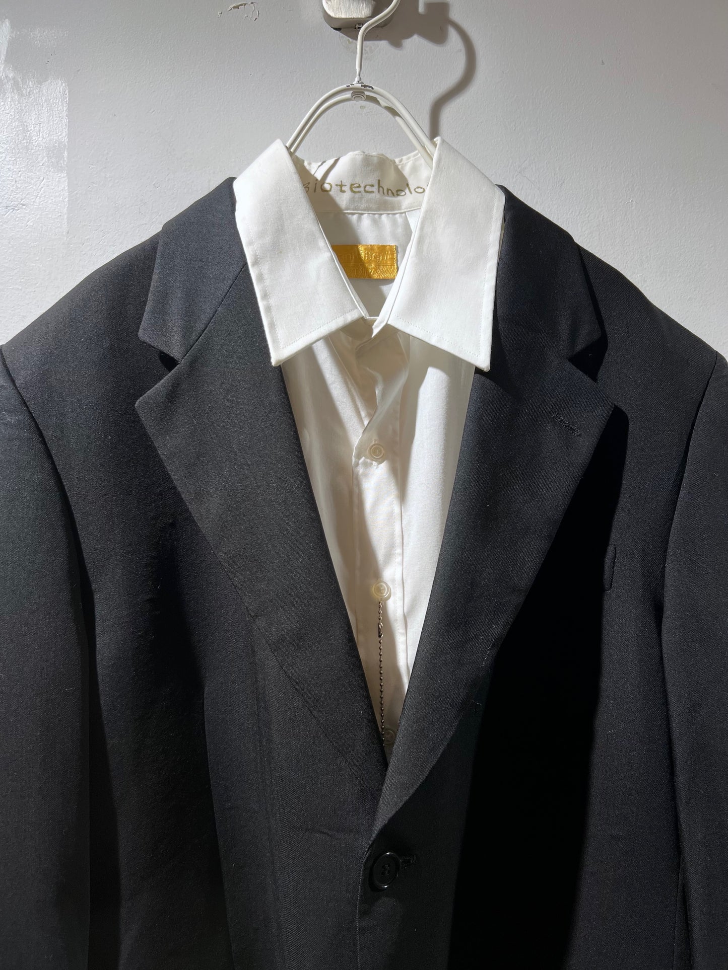 Vintage Black Tailored Jacket Made in Italy