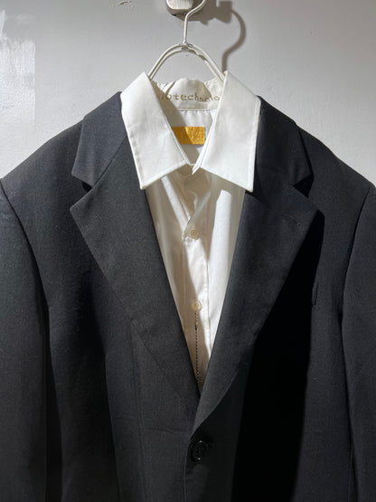 Vintage Black Tailored Jacket Made in Italy