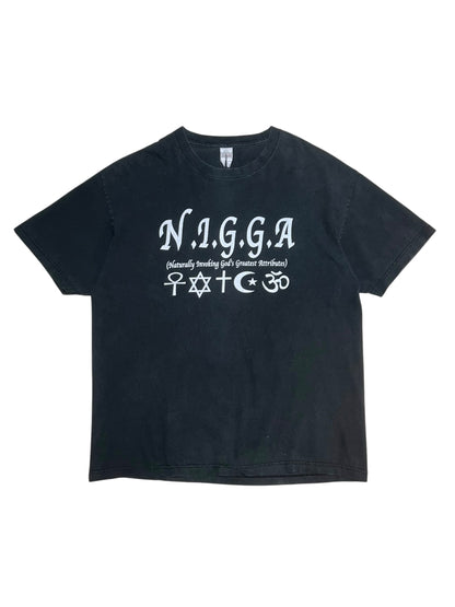 Old N.I.G.G.A Acronym Printed Tee