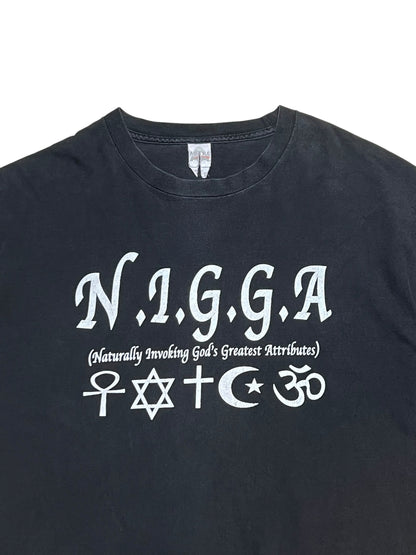 Old N.I.G.G.A Acronym Printed Tee