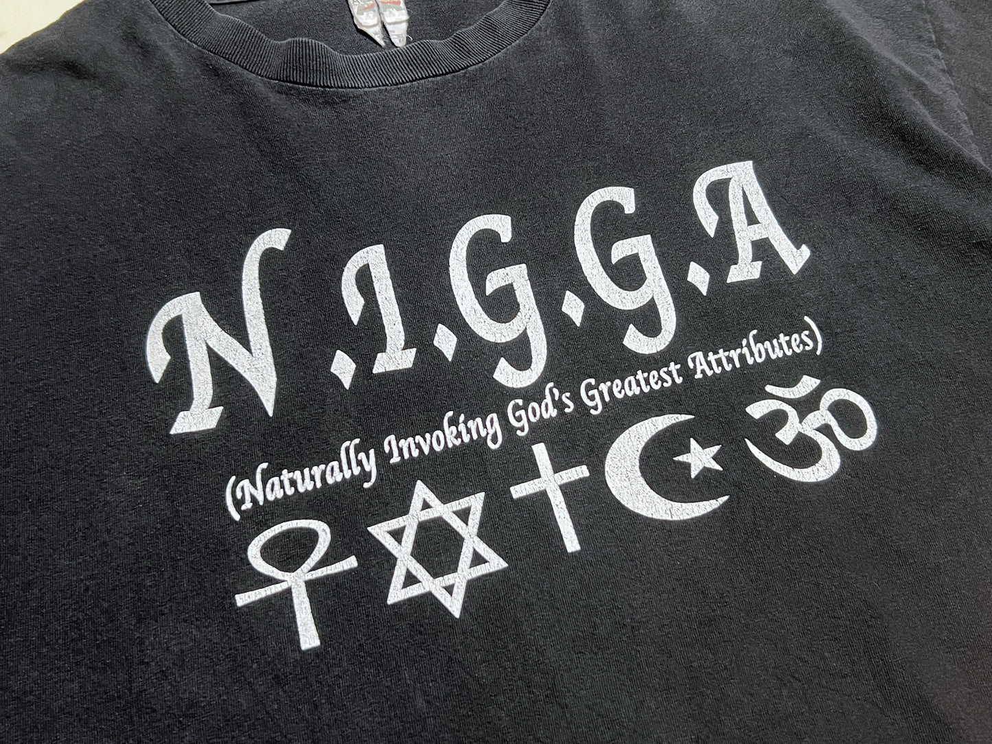 Old N.I.G.G.A Acronym Printed Tee