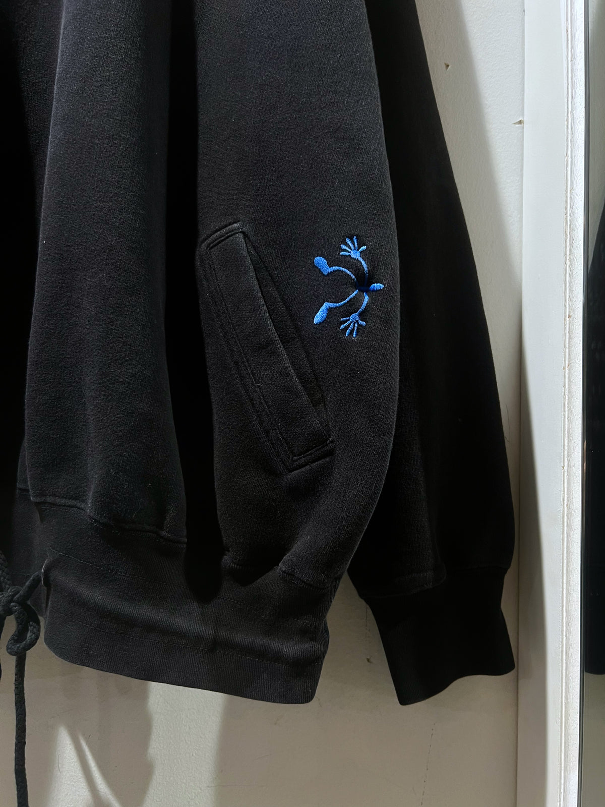 90s bigtime 1/4 Zip Boxy Hoodie
