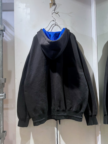 90s bigtime 1/4 Zip Boxy Hoodie