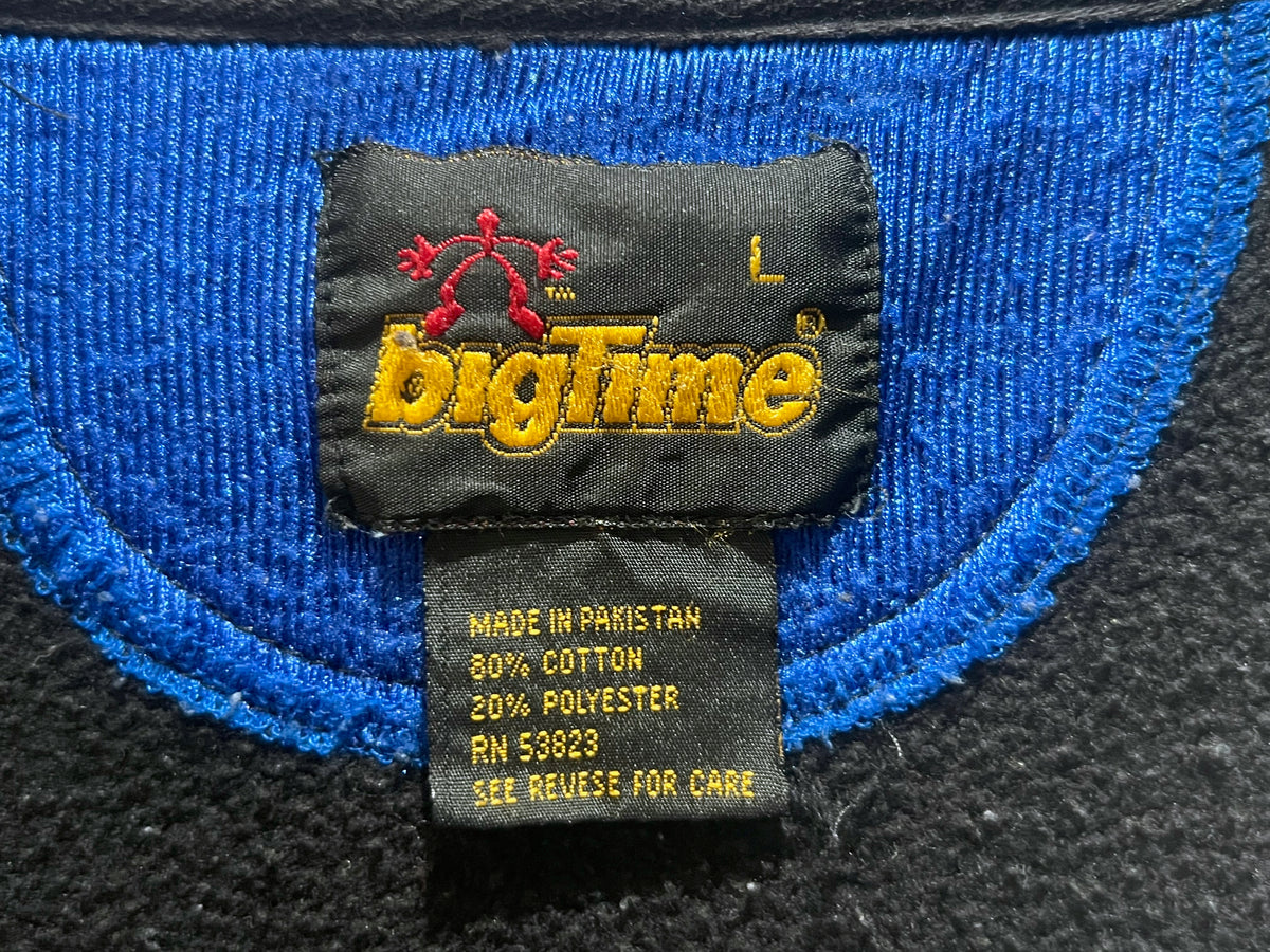 90s bigtime 1/4 Zip Boxy Hoodie