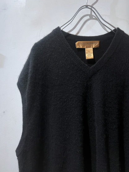 Black Cashmere Vest