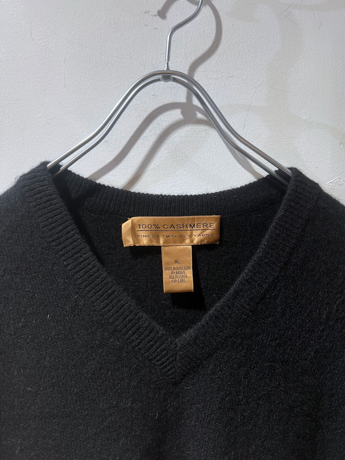 Black Cashmere Vest