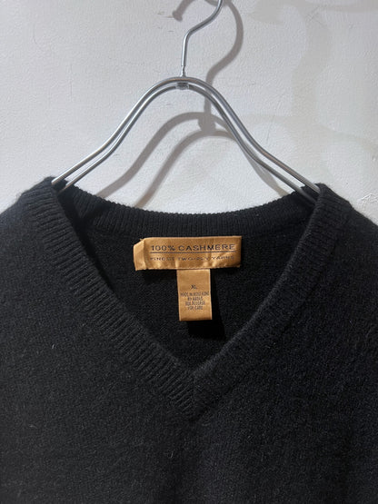 Black Cashmere Vest