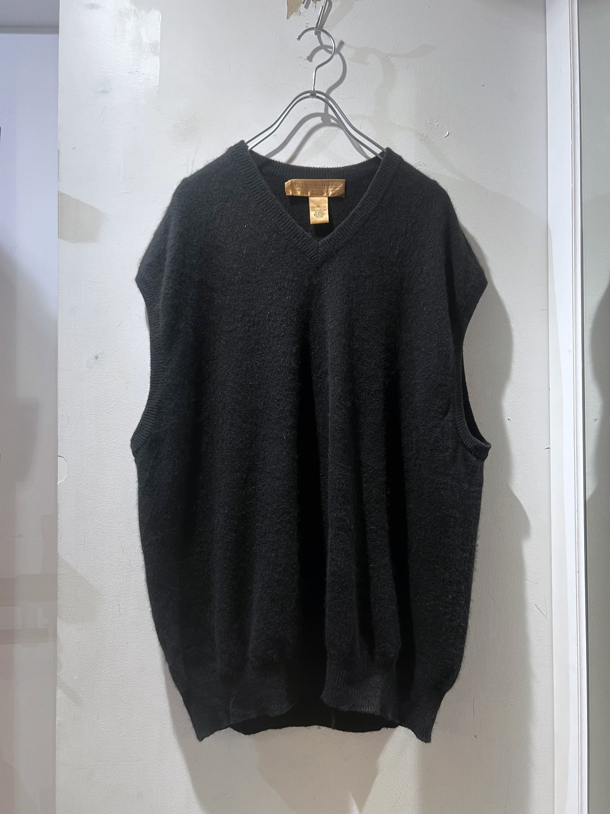 Black Cashmere Vest