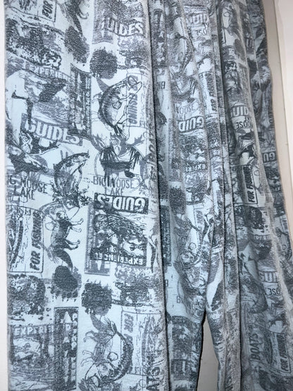 Faded Glory Vintage ad Pattern EZ Pants