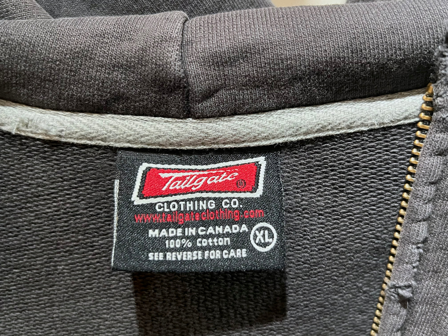 90's Vintage TAILGATE Zip Up Hoodie